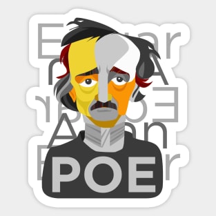 Edgar Allan Poe - Suicidal Poet Sticker